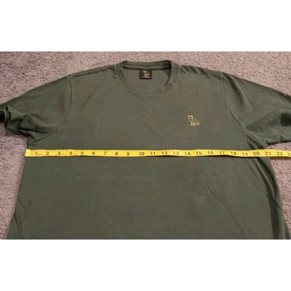 Octobers Very Own Drake OVO Owl Classic T-Shirt Green Made in Canada Men's Large - Picture 6 of 7